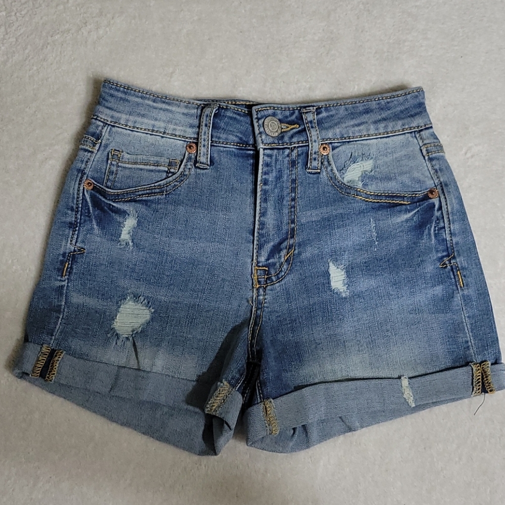 Aeropostale Midi High Waist Shorts